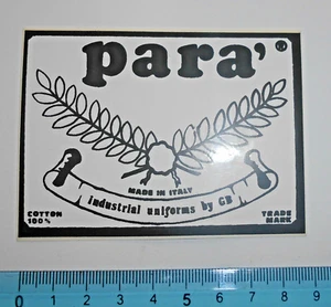 VINTAGE AUFKLEBER STICKER STICKER AUFKLEBER OLD SCHOOL PARA' ORIGINAL - Bild 1 von 1