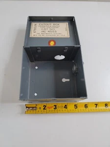 Wadsworth Electric Enclosure Box Cutout Box Galvanized 5"x 5" Old Stock - Bild 1 von 11