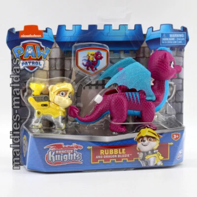 PAW Patrol Rescue Knights Rubble and Dragon Blizzie 20135928 Spin Master NEW/MIB - Image 1 of 4
