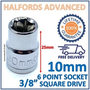 Halfords Advanced 10mm 3/8" Unità Quadrata Presa 6 Punti -Nuovo- Garanzia a Vita - Foto 1 di 6