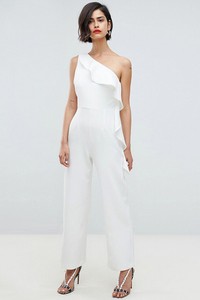 river island white playsuit