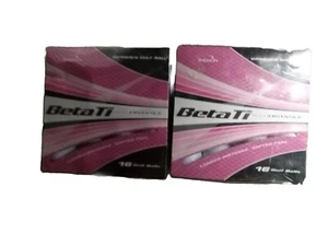 Lot of 2 Intech Beta Ti Accudistance Women's Golf Ball 16 pk White New Sealed - Picture 1 of 5