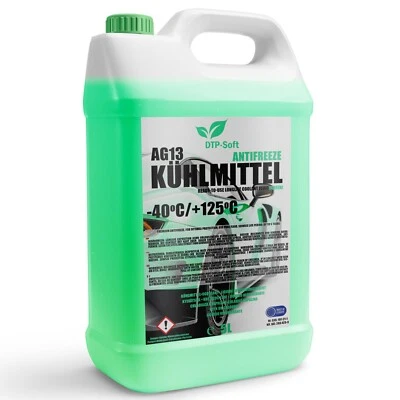 DTP-SOFT 5L KÜHLERFROSTSCHUTZ GRÜN AG13+ KÜHLMITTEL -40°C PREMIUM 1 x 5 liter