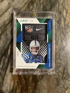 2015 Clear Vision Philip Dorsett /5 “ROOKIE CLEAR CLOTH” NIKE LAUNDRY PATCH - Picture 1 of 2