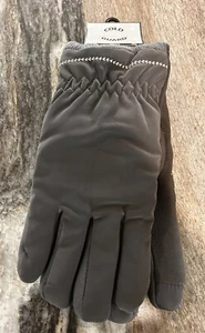 Mens Warm Winter Gloves Dress Gloves Faux Fur Lining One Size/Medium 10” Gray - Picture 1 of 3