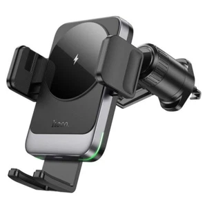 Hoco Car Phone Holder 15W Fast Wireless Charging Air Con Outlet Vent Mount - Picture 1 of 14