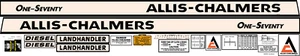 Allis Chalmers 170 komplettes Aufkleberset - Bild 1 von 1