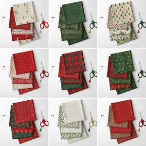 John Louden Christmas Xmas Novelty Fat Quarter Fabric 5 Pack Bundle | 19" x 20" - Picture 1 of 122