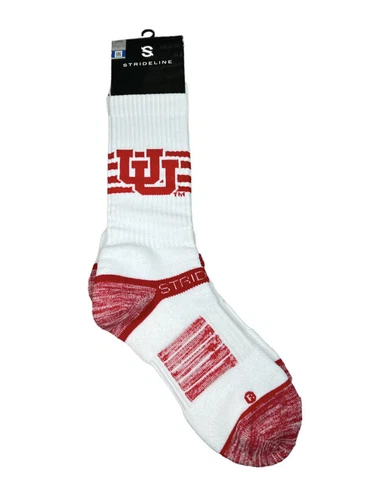 New University Of Utah Utes Knit Crew Socks Strideline Medium Large Men Women Cover