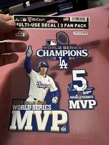 Freddie Freeman Los Angeles Dodgers 2024 MVP 3 Pack Decal Set MLB LICENSED - Picture 1 of 3