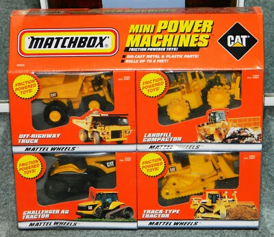 Mini máquinas eléctricas Matchbox 1998 selladas Caterpillar Toys Foto 1 de 4
