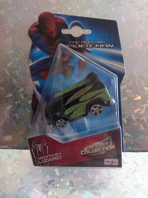 Maisto Spider Man 2012 Marvel Modellino Car Auto Cast Collection Vantasy Lizard  - Immagine 1 di 2