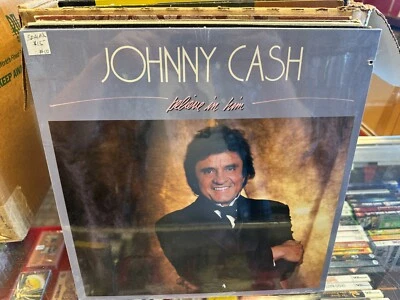 Johnny Cash Believe in Him vinyl LP WORD Nashville 1985 SEALED [God Jesus] - Image 1 of 2