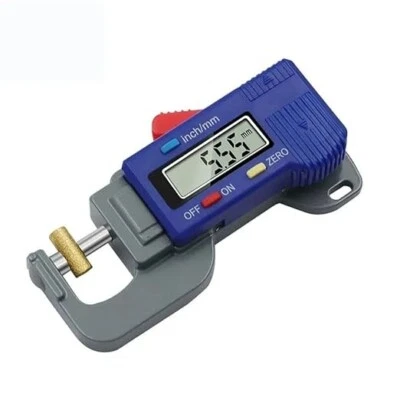 ROYALTEK Mini Digital Thickness Gauge - 0-12.7mm, 0.01mm Resolution LCD Display
