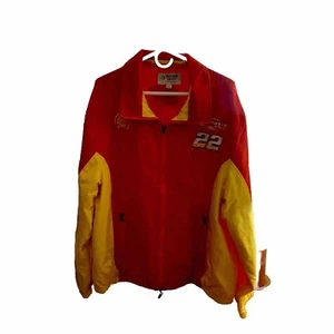 NASCAR Jacket VINTAGE-Pennzoil Shell Racing/Coat/ Size 2XL #22 Red/yellow/zip up - Picture 1 of 19