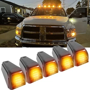 Luces LED de señalización de techo para camioneta pickup cabina ámbar inalámbricas con energía solar 5 un. - Imagen 1 de 13
