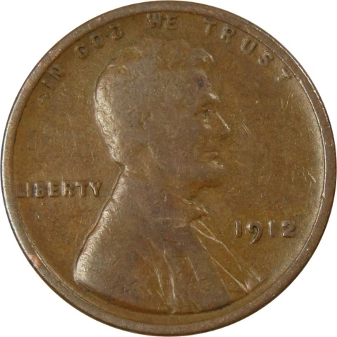 1912 P - Lincoln Wheat Penny - G/VG Cover