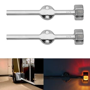 Lámpara de guardabarros LED roja/ámbar 2 piezas 12 V 8,5" doble cara marcador RV camión remolque - Imagen 1 de 6