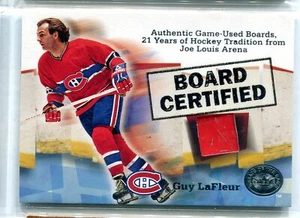 2001-02 Fleer Greats of the Game Guy LaFleur GU JOE LOUIS ARENA BOARD RELIC - Picture 1 of 1