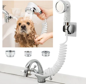 Sink Faucet Sprayer Attachment, Shower Head Attaches to Tub Faucet, Dog Bathing  - Picture 1 of 7