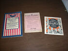 Vintage Early 1900's Song Piano Book Alka Seltzer Country Patriotic Festival