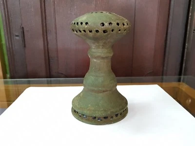 Antiguo quemador de incienso islámico de bronce indo persa hecho a mano 19c antiguo coleccionable Foto 1 de 4