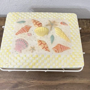 Temp-tations by Tara Summer Shells 2 cuartos de galón para hornear cazuela cesta tapa - Imagen 1 de 10