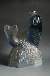 ART DECO PIERRE D'AVESN GLAS NACHTLICHT ABDECKUNG - UM 1930 - Bild 1 von 6