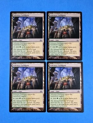 4x Selesnya Guildgate Dragon's Maze 2013 MTG Magic Card Dual Land Gate 155 - Image 1 of 2
