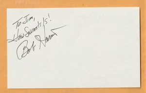 Bob Harris Duke Blue Devils AUTO Signed 3x5 Note Card - Picture 1 of 2