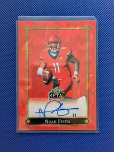 2024 Leaf Metal Noah Fifita Red Cracked Ice Auto #1/7 Arizona RC SP 82L-NF1 - Bild 1 von 2
