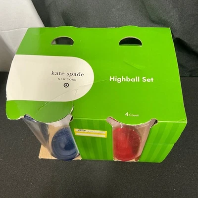 Набор из 4 цветных базовых барных бокалов Kate Spade New York Highball - Изображение 1 из 4