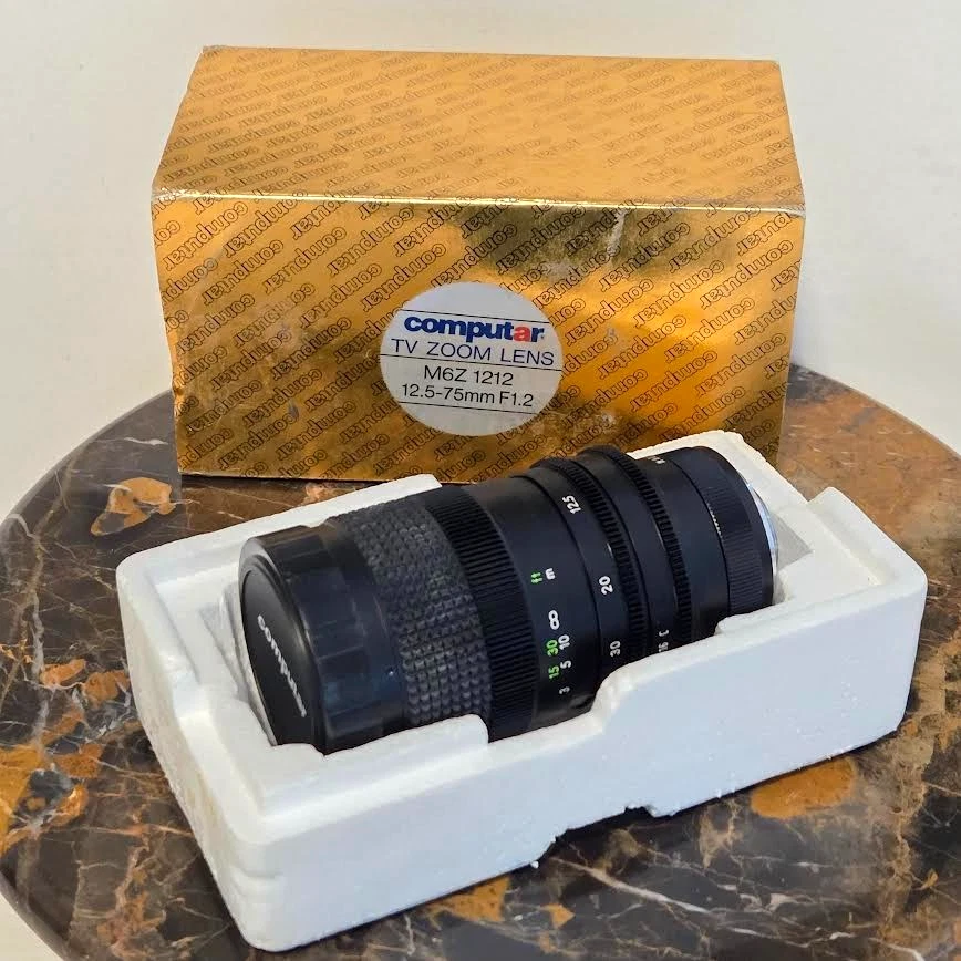 Computar TV Zoom Lens M6Z 1212 12.5-75mm F1.2 with Lens Cover - Made in Japan - Image 1 of 4