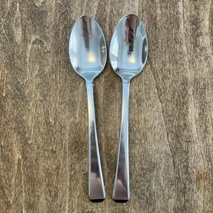 Set Of 2 Gorham Tristan Satin Finish 18/10 Place Oval Soup Spoons 7" - Picture 1 of 9