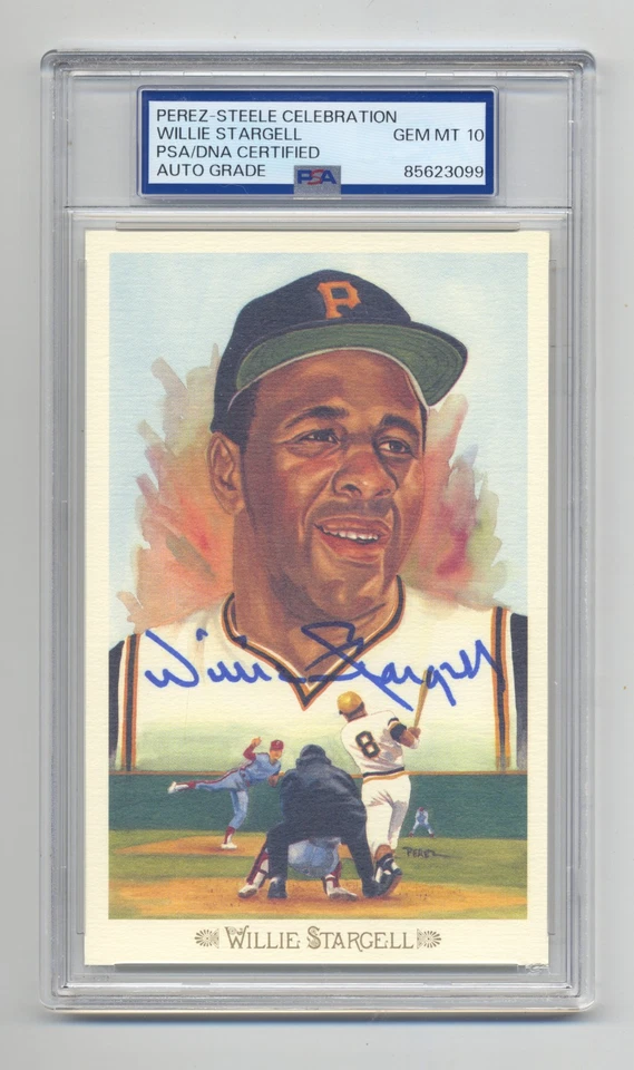 WILLIE STARGELL SUPERB GEM MINT 10 PSA/DNA SIGNED  PEREZ STEELE CELEBRATION CARD - Image 1 of 1