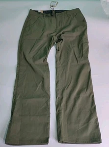 NWT Prana Pants Men 34x32 Stretch Zion Nylon Hiking Outdoor Cargo Green Belted - Picture 1 of 10