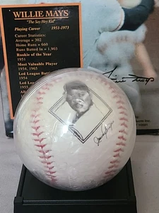 All Star Heroes Limited Edition Collector's Set Willie Mays Baseball Replica - Picture 1 of 9