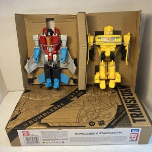 Transformers Heroes and Villains Bumblebee & Starscream 7" Action Figure Confezione da 2 - Foto 1 di 8