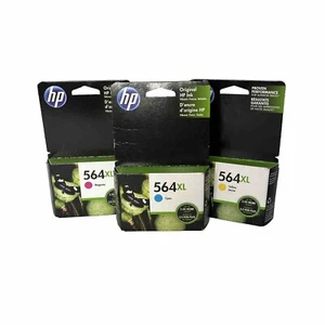 HP 564XL 3 Pack Color Ink - Cyan, Magenta, and Yellow - Genuine - Bild 1 von 8