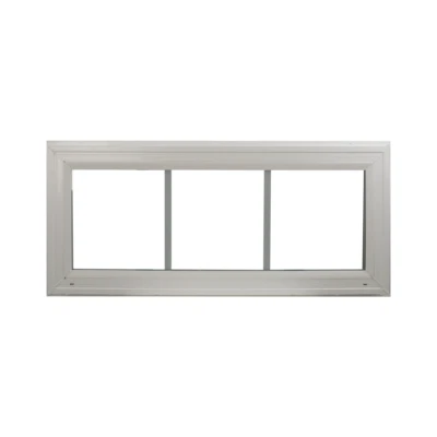SHED WINDOWS AND MORE Double Pane Transom Window 30" x 10" Florida Approved Vinyl Argon Gas Low E DP50