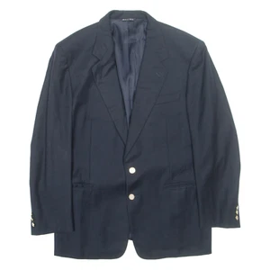 LANVIN Paris Mens Blazer Jacket Blue Wool XL - Picture 1 of 6
