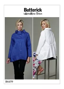 Blusa Top Katherine Tilton Dobladillos Asimétricos Patrón Butterick B6459 Talla 8-16 - Imagen 1 de 7