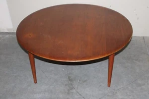 MCM Hvidt Molgarrd John Stuart Solid Teak Danish Mid-Century Modern Coffee Table - Picture 1 of 12