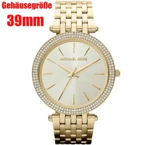 Michael Kors MK3191 Damenuhr Edelstahl Gold Farbe Analog Ø39mm Neu DE