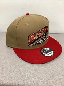 Buffalo Bisons New Era 9FIFTY MILB Mütze Kappe khaki rot verstellbar Druckknopflasche neu - Bild 1 von 5