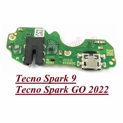 OEM Quick Charging Connector Audio Jack Board For Tecno Spark 9 Spark GO 2022 - Image 1 of 4