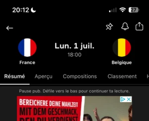 EM Tickets Belgien Frankreich Achtelfinale - Bild 1 von 1
