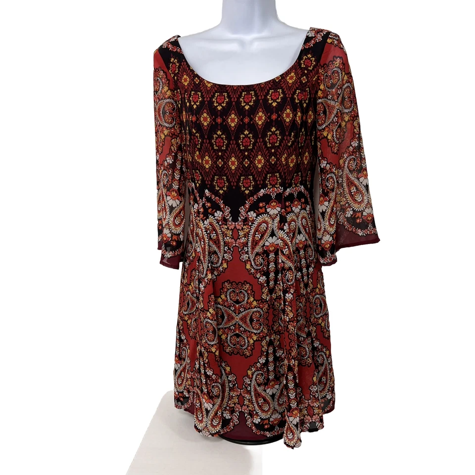 Vestido Charlotte Russe para mujer XS por encima de la rodilla mini manga 3/4 cachemira de gasa Foto 1 de 4