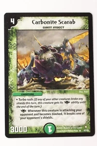 Duel Masters Carbonite Scarab #47 DM-08 Rare English NM - Picture 1 of 2