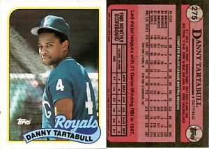 1989 Topps Baseball Card 275 DANNY TARTABULL KANSAS CITY ROYALS